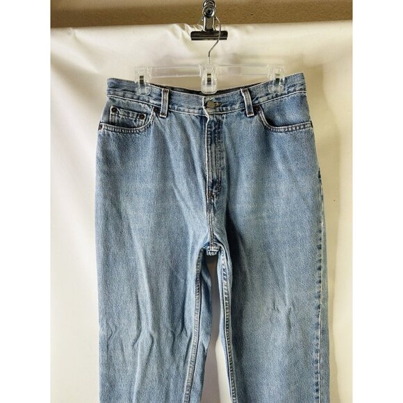 Vintage Y2K Levis 512 Slim Fit Tapered Leg Lightwash JEans USA Womens 14 Short - Picture 6 of 12